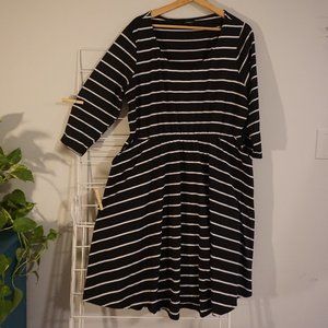 Torrid Striped Scoop-neck Dress